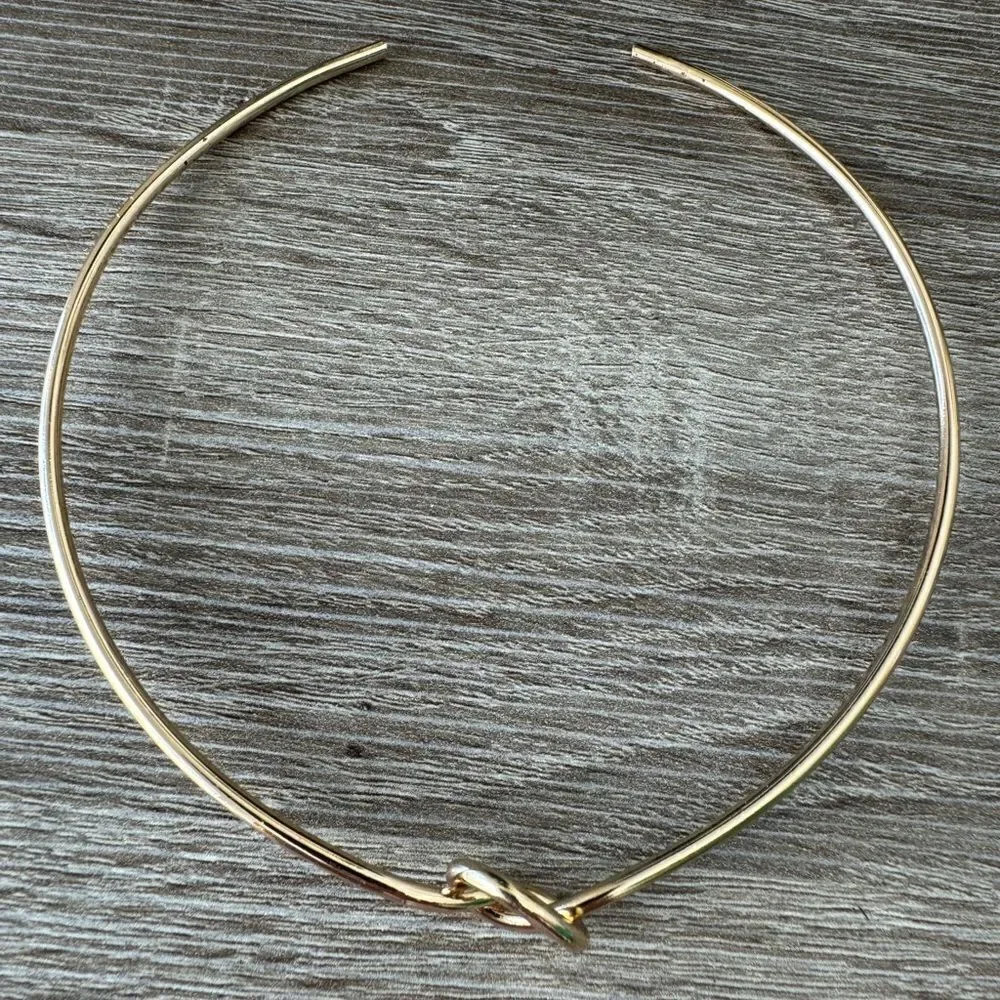 Knotted choker necklace A1063